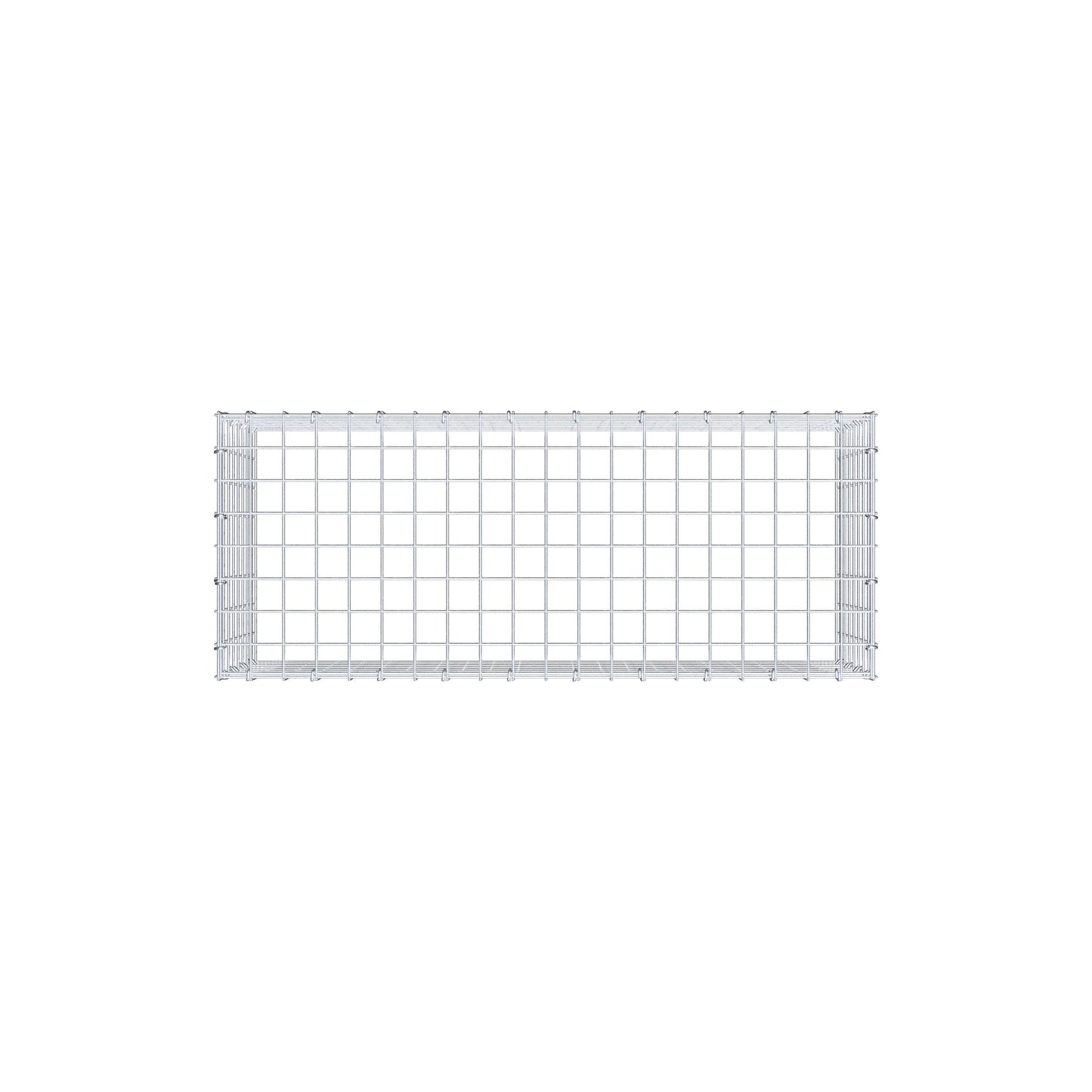 Opzetpaal type 3 100 cm x 40 cm x 40 cm (L x H x D), maaswijdte 5 cm x 5 cm, C-ring