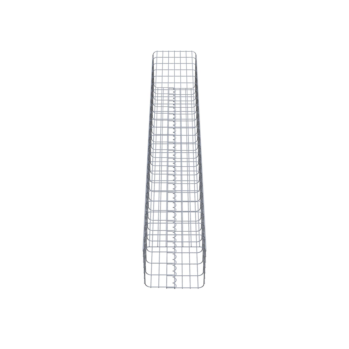 Schanskorf kolom hoekig 37 cm x 37 cm, 230 cm hoog, MW 5 cm x 10 cm