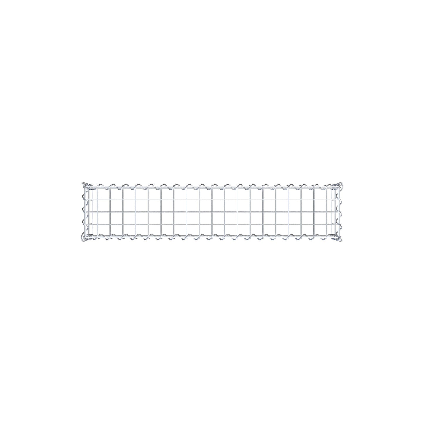 Opvokset gabion type 3 100 cm x 20 cm x 20 cm (L x H x D), maskestørrelse 5 cm x 10 cm, spiral