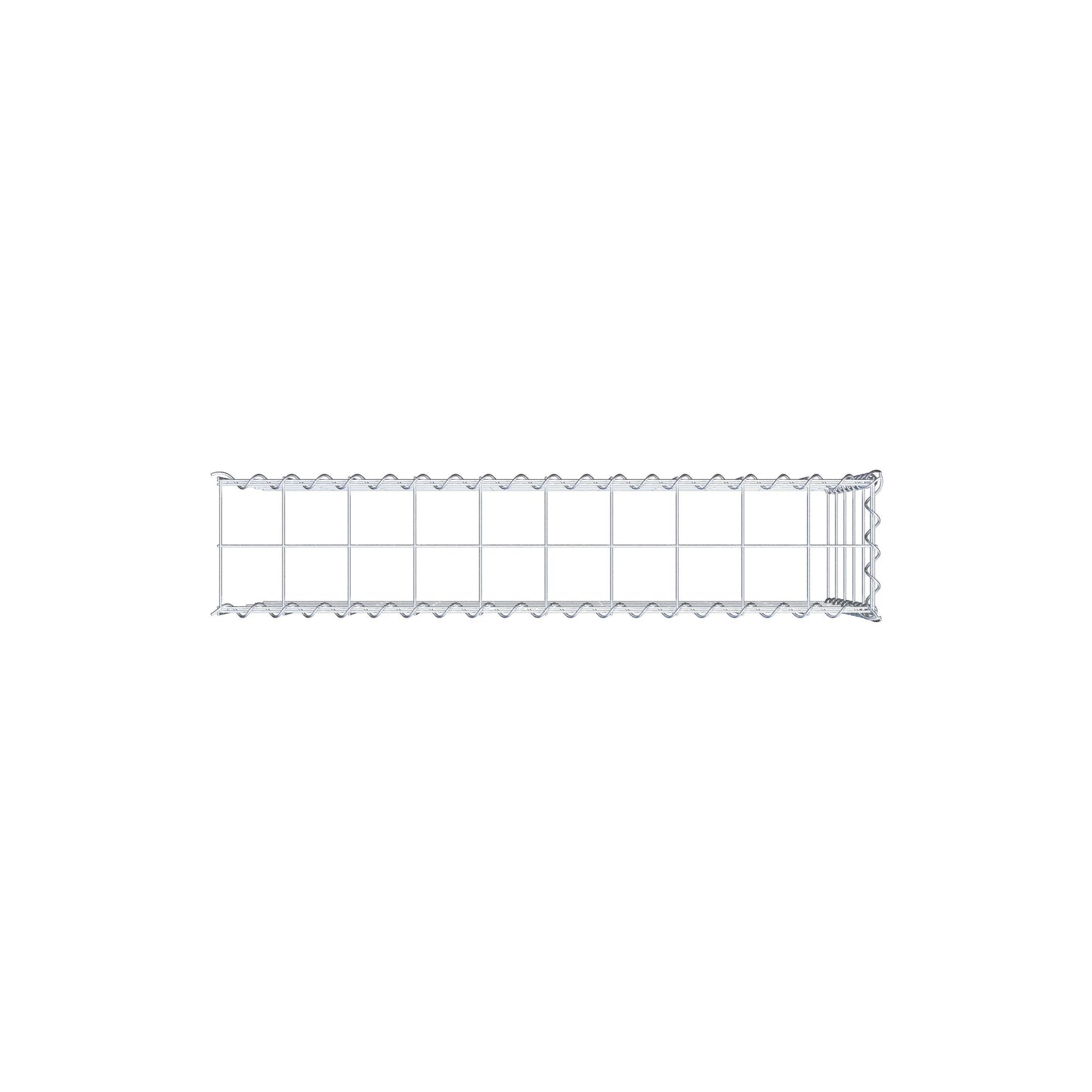 Gabião tipo 4 100 cm x 50 cm x 20 cm (C x A x P), malhagem 10 cm x 10 cm, espiral