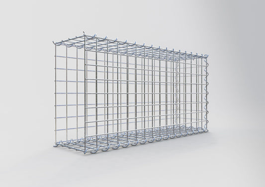 Add-on schanskorf type 2 80 cm x 40 cm x 20 cm (L x H x D), maaswijdte 5 cm x 5 cm, spiraalvormig
