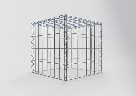 Add-on schanskorf type 3 40 cm x 40 cm x 40 cm (L x H x D), maaswijdte 5 cm x 10 cm, spiraalvormig