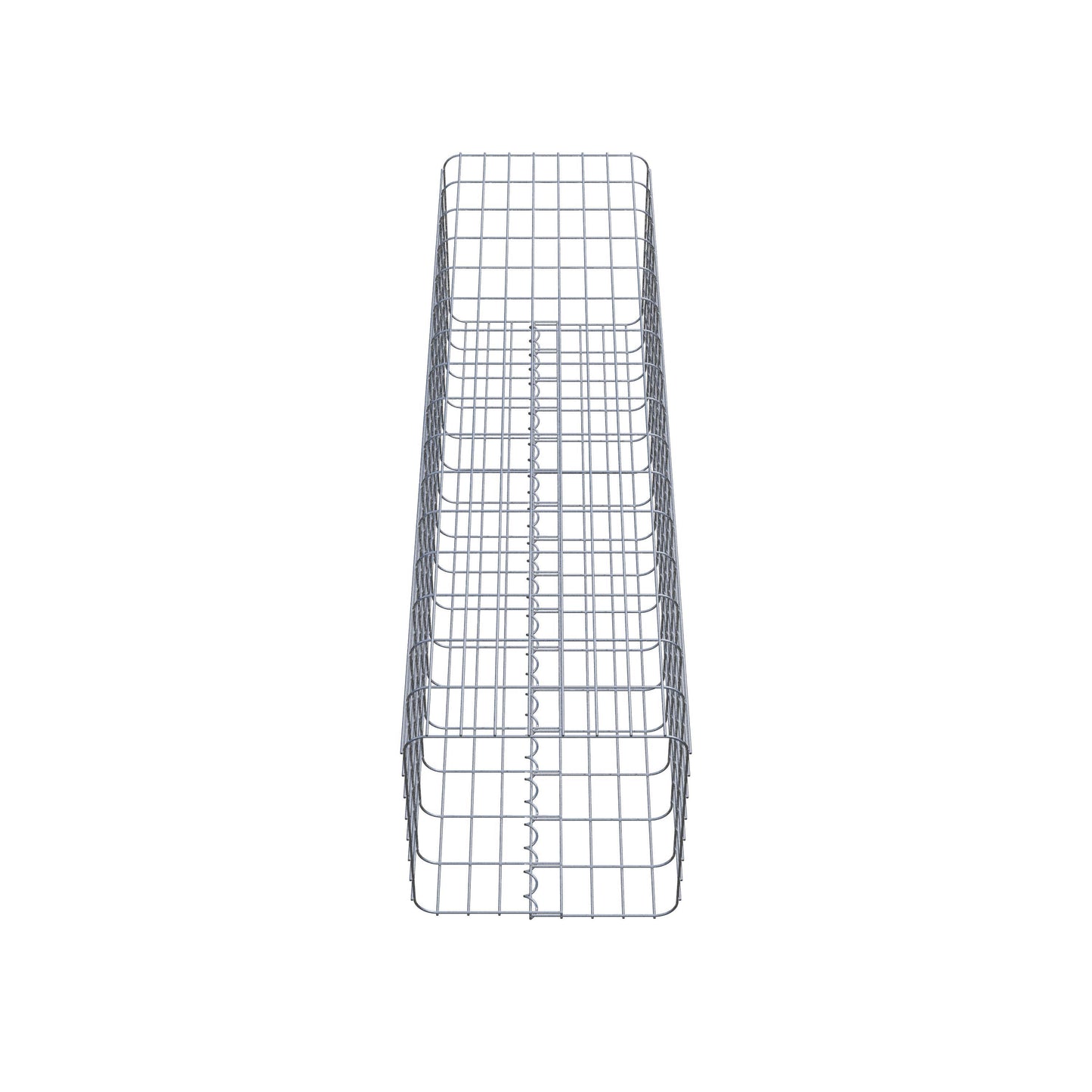 Colonne de gabion carrée 42 cm x 42 cm, 160 cm de hauteur, MW 5 cm x 10 cm