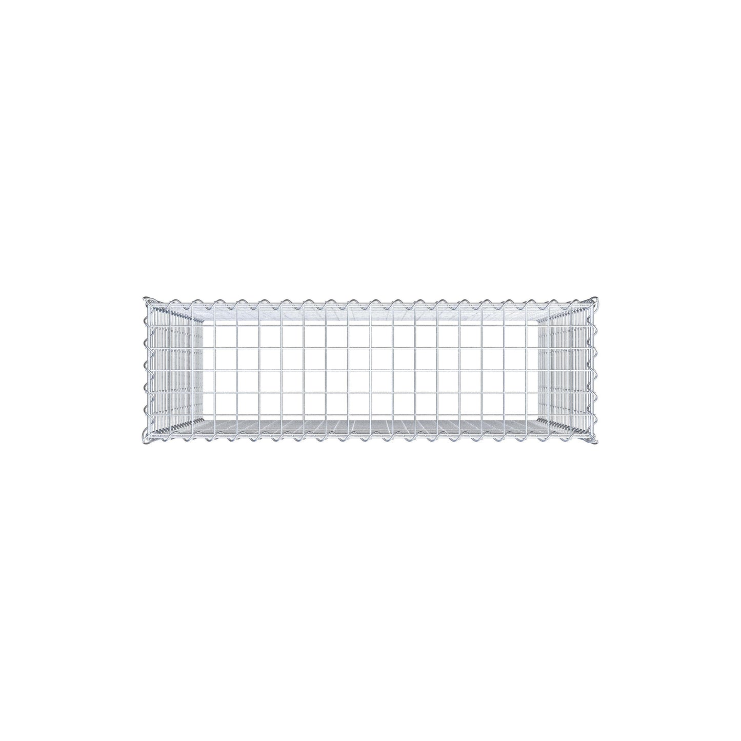 Opvokset gabion type 3 100 cm x 100 cm x 30 cm (L x H x D), maskestørrelse 5 cm x 5 cm, spiral