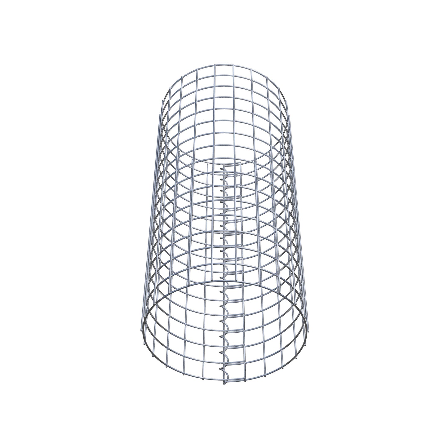 Columna de gaviones redonda 37 cm de diámetro, 80 cm de altura, malla 5 cm x 5 cm