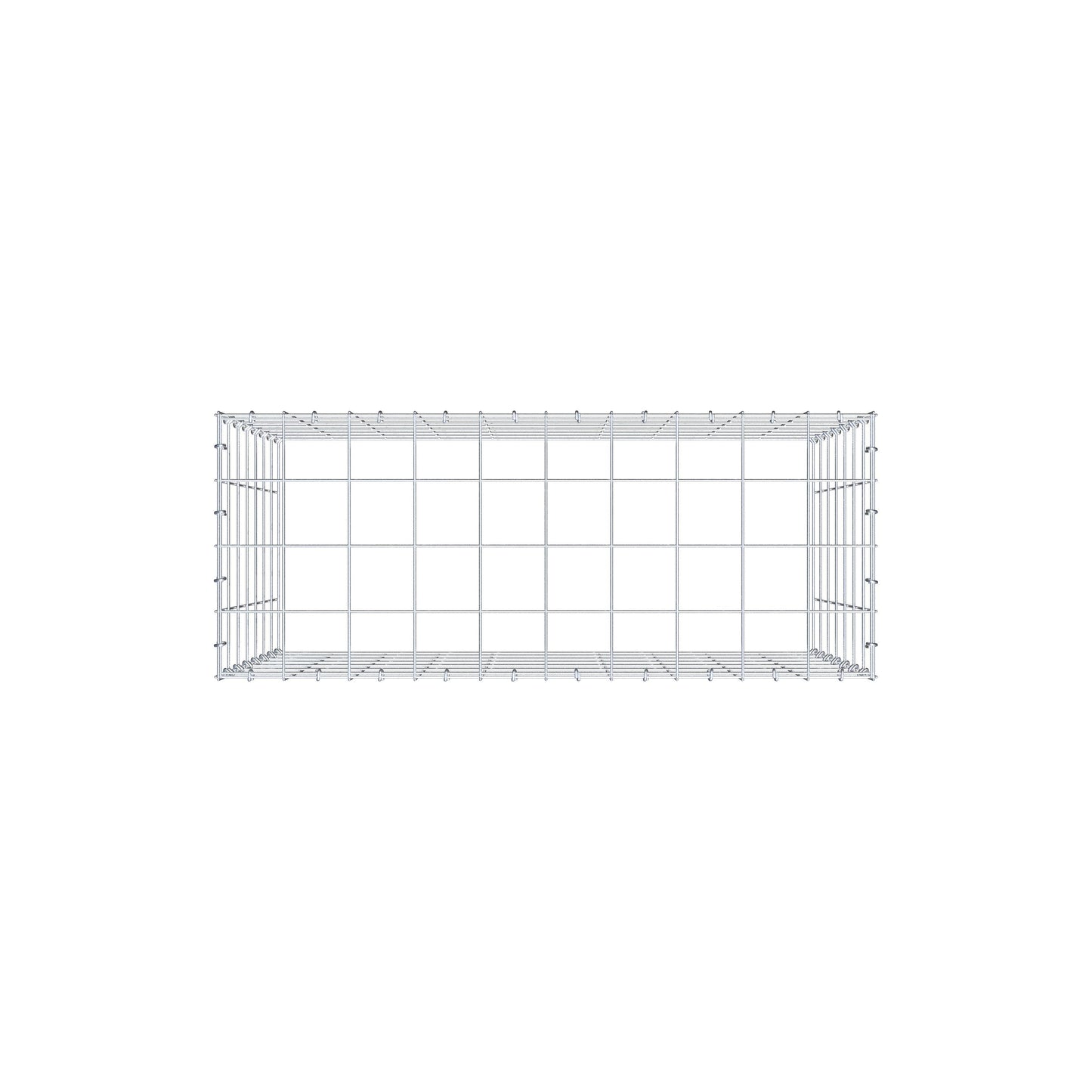 Opzetpaal type 3 100 cm x 70 cm x 40 cm (L x H x D), maaswijdte 10 cm x 10 cm, C-ring