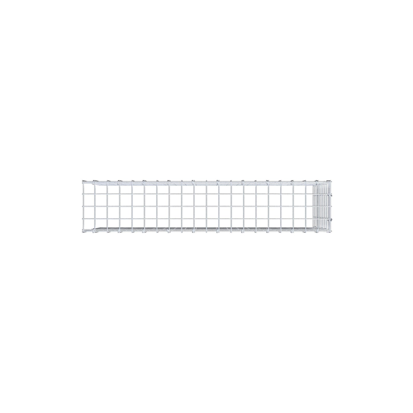 Monteret gabion type 4 100 cm x 50 cm x 20 cm (L x H x D), maskestørrelse 5 cm x 5 cm, C-ring
