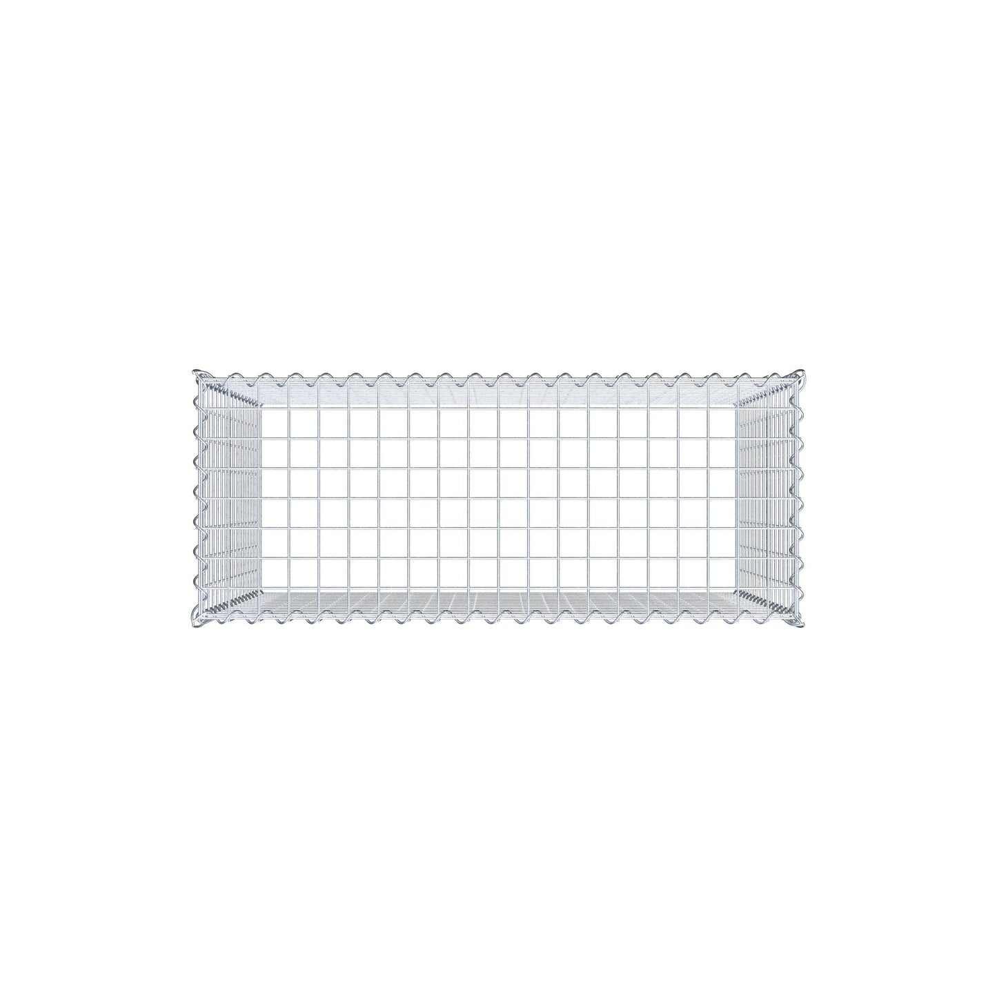 Gabião Tipo 3 100 cm x 80 cm x 40 cm (C x A x P), malhagem 5 cm x 5 cm, espiral
