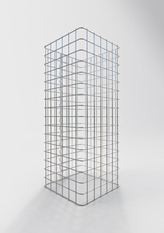 Gabionensäule eckig 32 cm x 32 cm, 80 cm Höhe, MW 5 cm x 5 cm