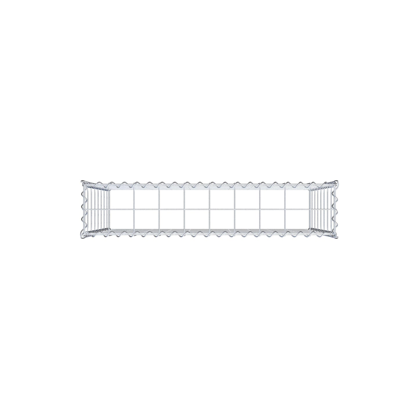 Gabion rapporté type 3 100 cm x 80 cm x 20 cm (L x H x P), mailles 10 cm x 10 cm, spirale