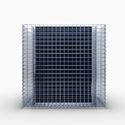 Högbädd, fyrkantig 100 cm x 80 cm x 100 cm (L x H x D), maskstorlek 5 x 5 cm, väggtjocklek 10 cm