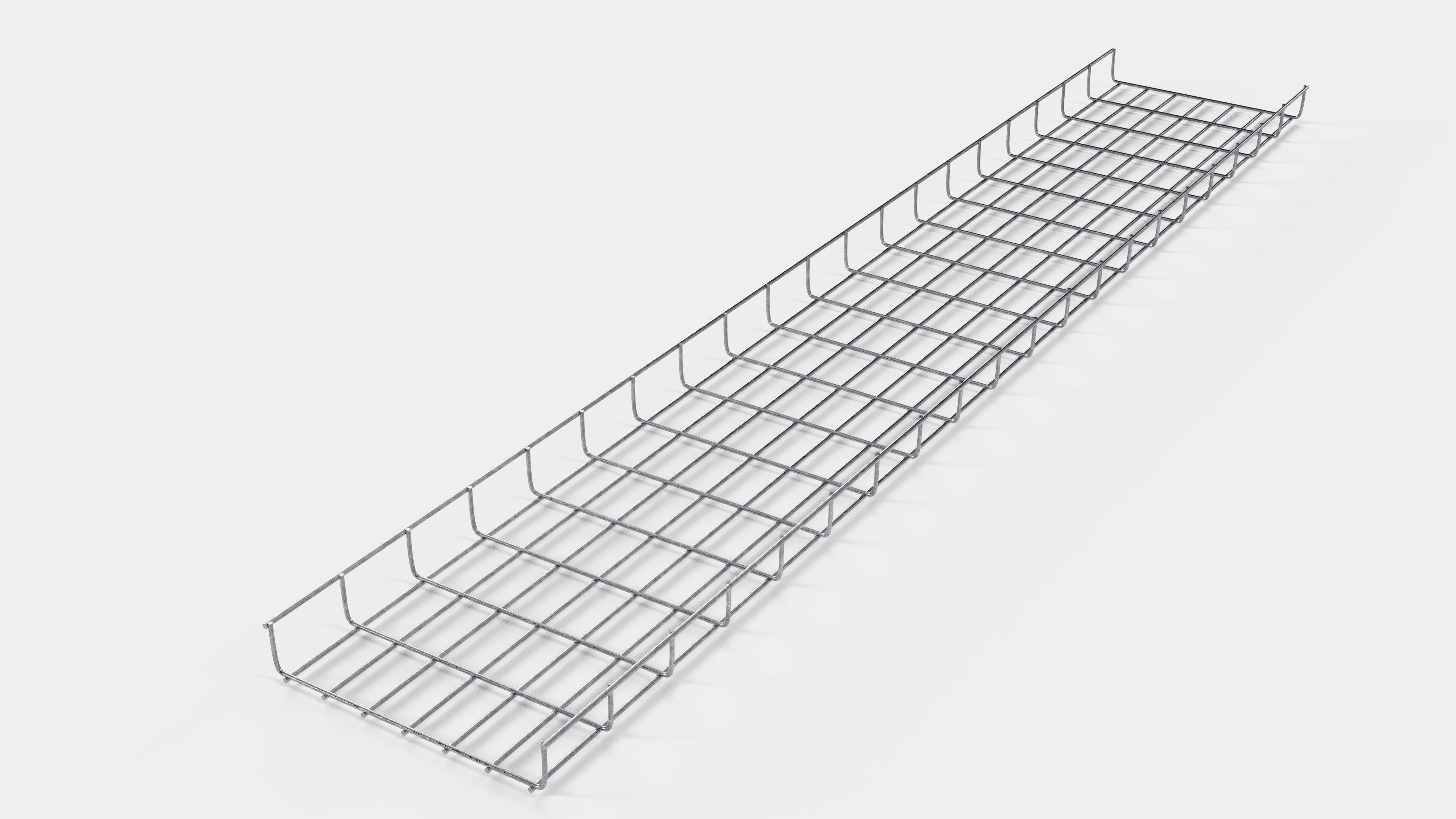Cable duct length 29 cm, depth 5 cm, mesh size 5 x 10 cm 