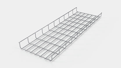 Chemin de câbles longueur 29 cm, profondeur 5 cm, mailles 5 x 10 cm