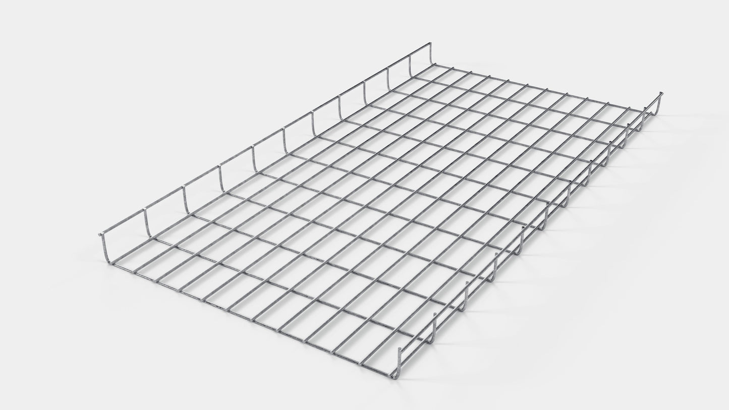 Canal para cables altura 110 cm, profundidad 5 cm, luz de malla 5 x 10 cm