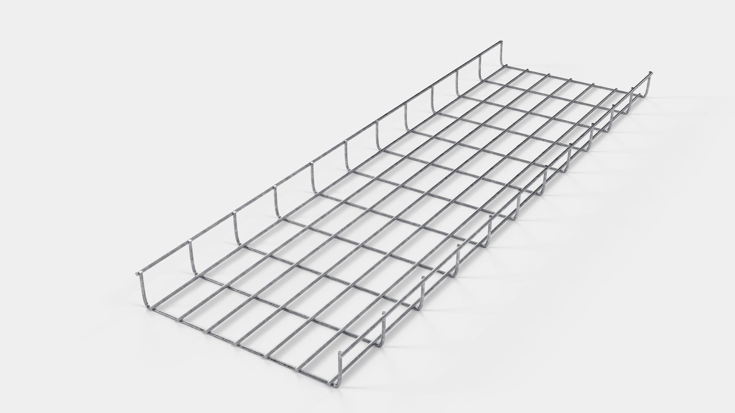 Canal para cables altura 110 cm, profundidad 5 cm, luz de malla 5 x 10 cm