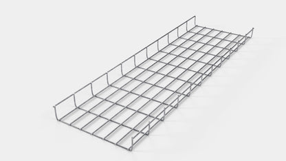 Canal para cables altura 110 cm, profundidad 5 cm, luz de malla 5 x 10 cm