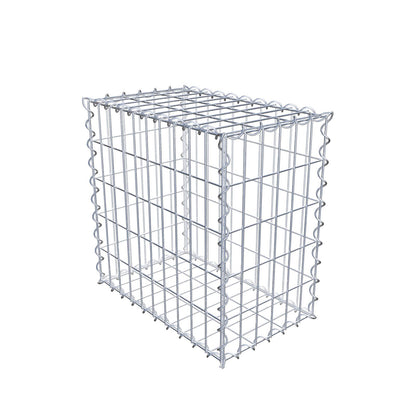 Gabione 50 cm x 50 cm x 30 cm (L x H x T), Maschenweite 5 cm x 10 cm, Spirale