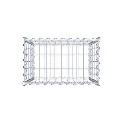 Gabione 50 cm x 50 cm x 30 cm (L x H x T), Maschenweite 5 cm x 10 cm, Spirale