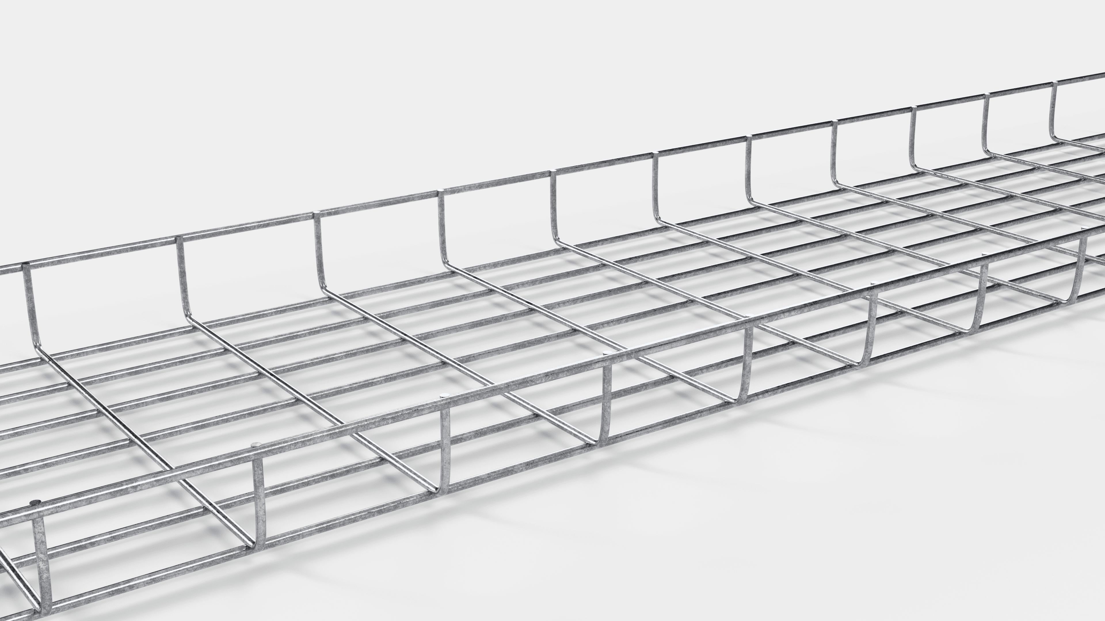 Cable duct length 29 cm, depth 5 cm, mesh size 5 x 10 cm 