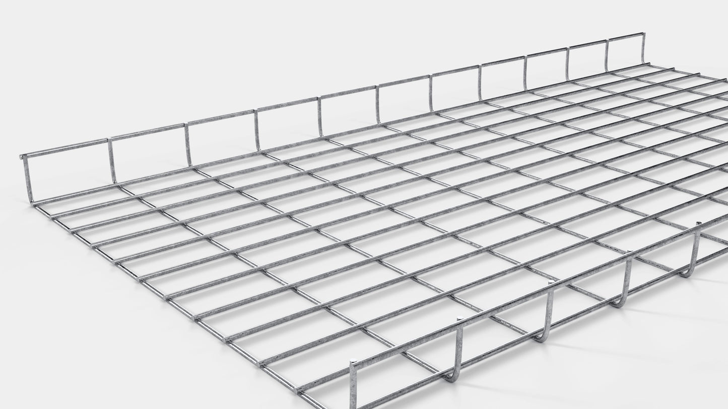 Canal para cables altura 110 cm, profundidad 5 cm, luz de malla 5 x 10 cm