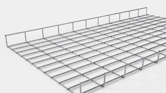 Altezza canalina 110 cm, profondità 5 cm, dimensione maglia 5 x 10 cm