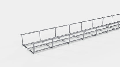 Canal para cables altura 110 cm, profundidad 5 cm, luz de malla 5 x 10 cm