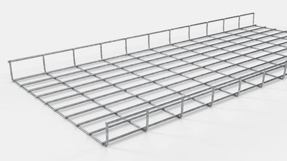 Canal para cables altura 110 cm, profundidad 5 cm, luz de malla 5 x 10 cm