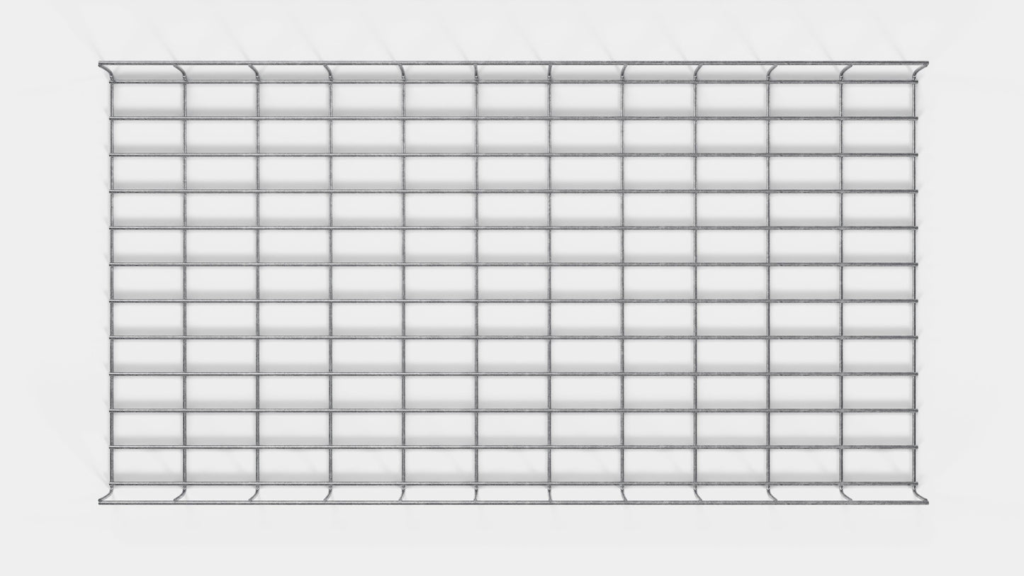 Canal para cables altura 110 cm, profundidad 5 cm, luz de malla 5 x 10 cm