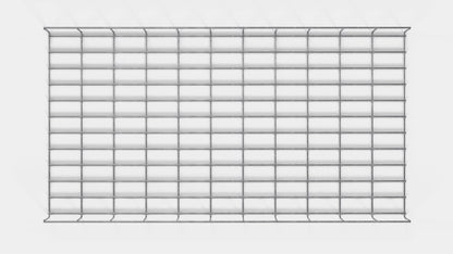 Canal para cables altura 110 cm, profundidad 5 cm, luz de malla 5 x 10 cm