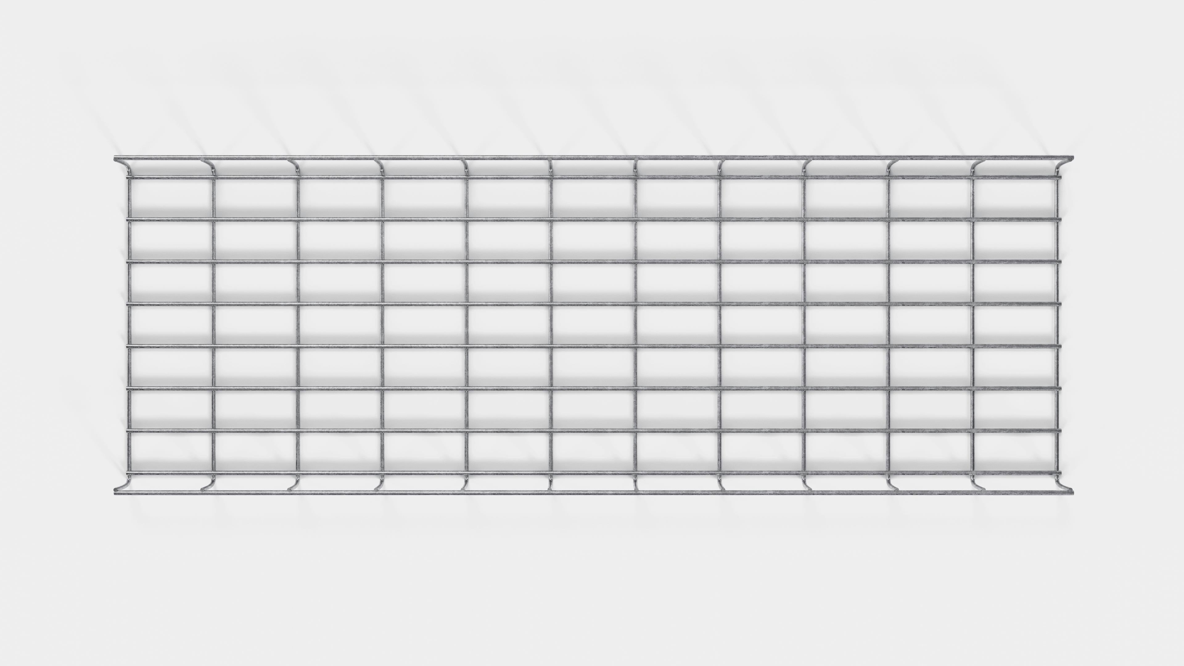 Altezza del traliccio 110 cm, profondità 5 cm, dimensione delle maglie 5 x 10 cm