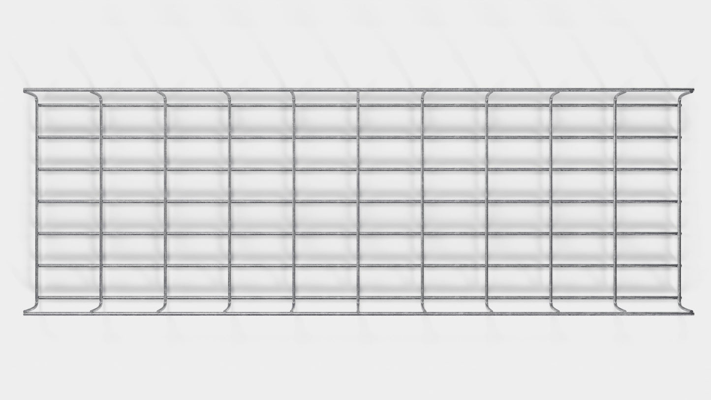 Chemin de câbles longueur 29 cm, profondeur 5 cm, mailles 5 x 10 cm