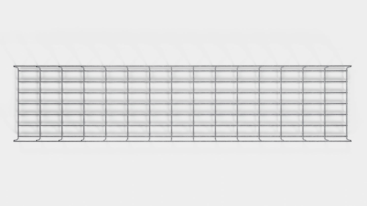 Chemin de câbles longueur 29 cm, profondeur 5 cm, mailles 5 x 10 cm