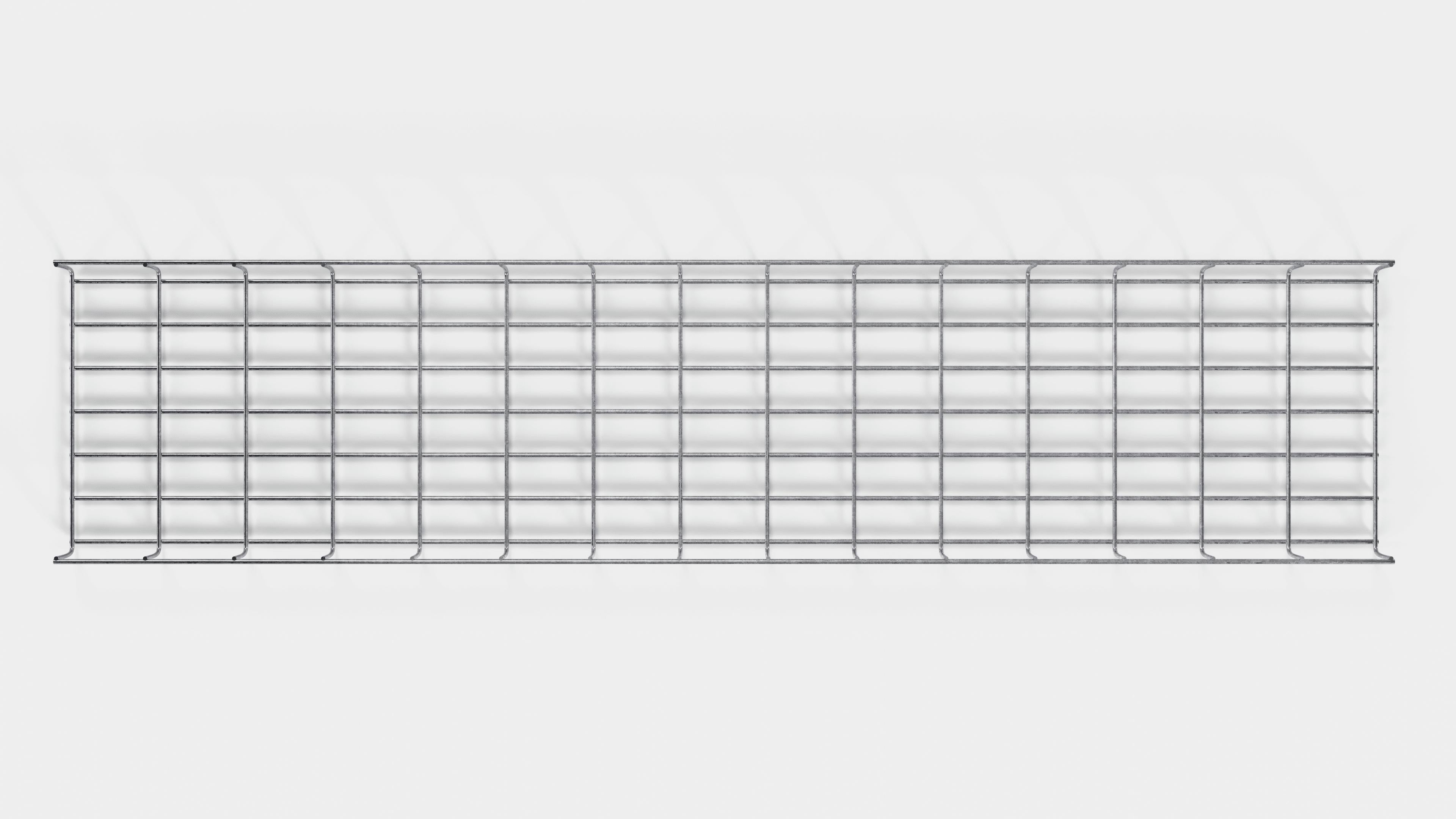 Cable duct length 29 cm, depth 5 cm, mesh size 5 x 10 cm 
