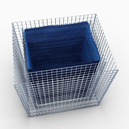 Högbädd, fyrkantig 100 cm x 80 cm x 100 cm (L x H x D), maskstorlek 5 x 5 cm, väggtjocklek 10 cm