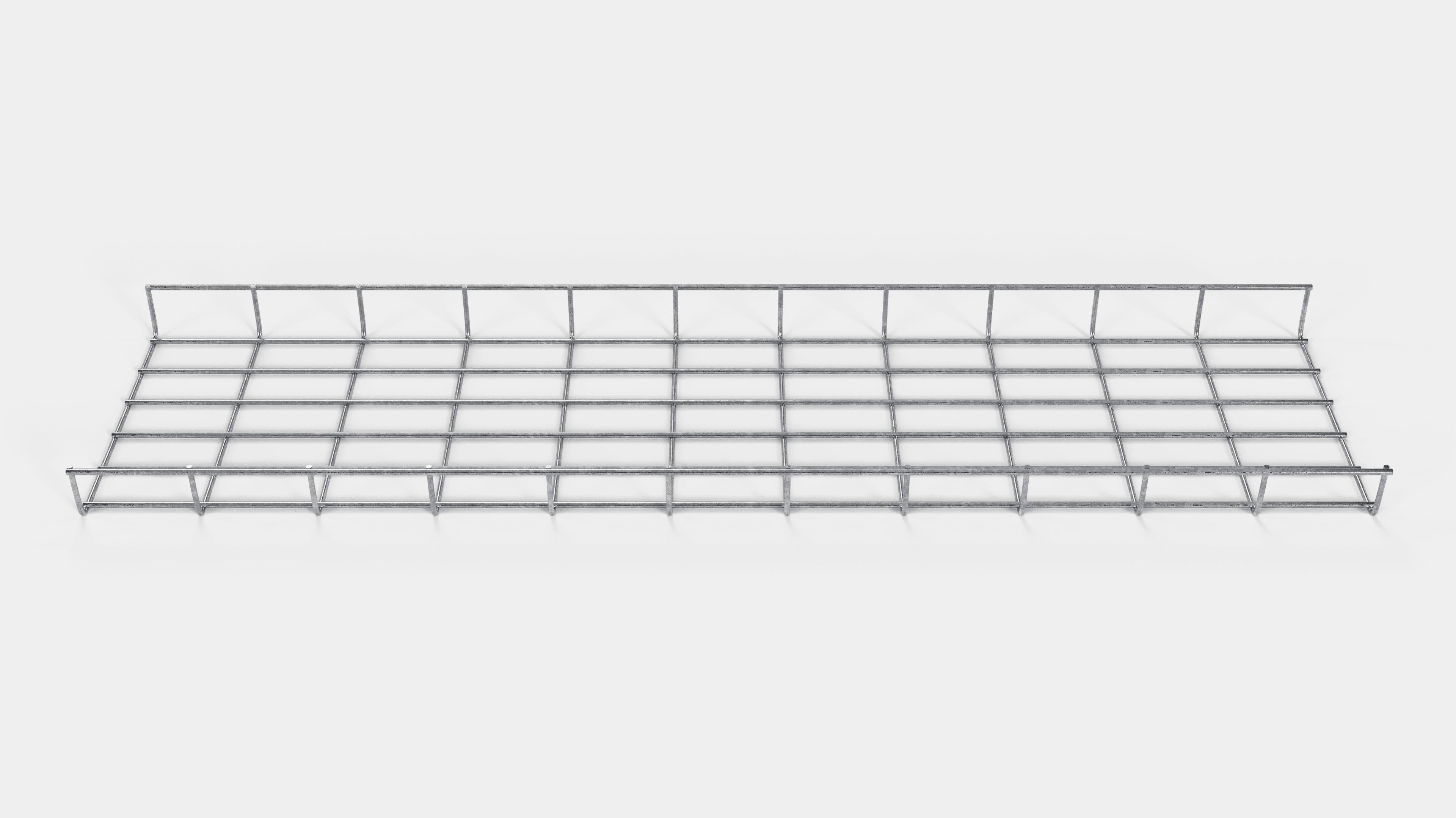 Altezza del traliccio 110 cm, profondità 5 cm, dimensione delle maglie 5 x 10 cm