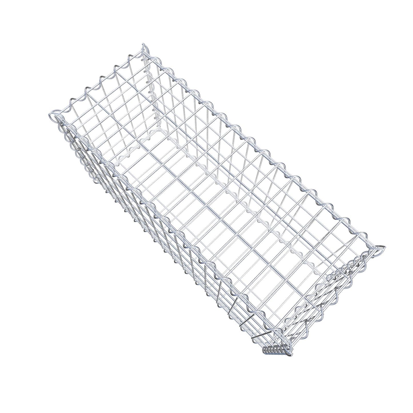 Gabion 80 cm x 40 cm x 30 cm (L x H x D), maskestørrelse 5 cm x 10 cm, spiral