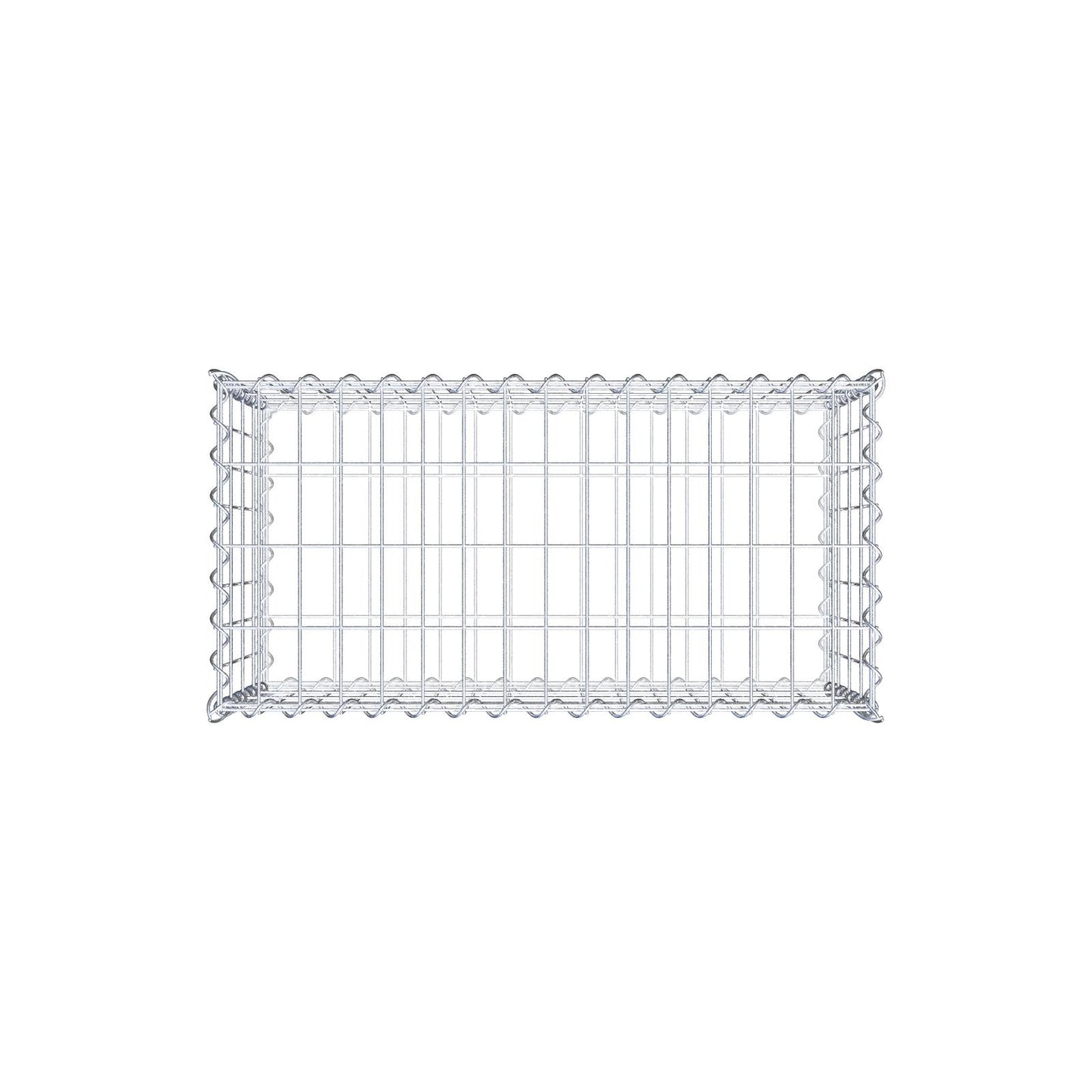 Gabion 80 cm x 40 cm x 40 cm (L x H x D), maskestørrelse 5 cm x 10 cm, spiral