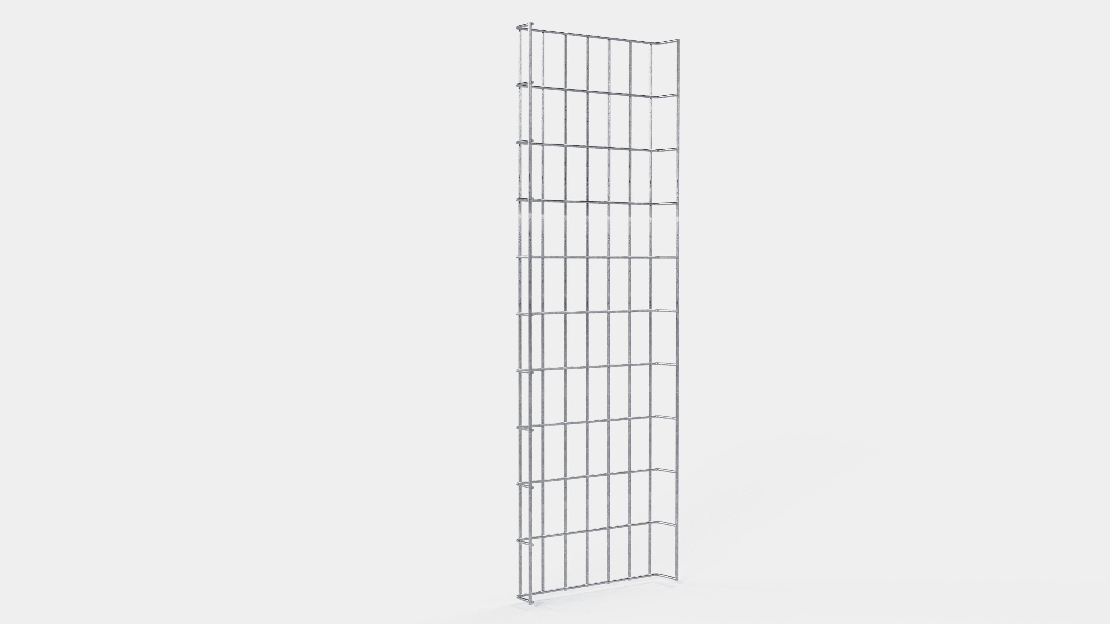 Cable duct length 29 cm, depth 5 cm, mesh size 5 x 10 cm 