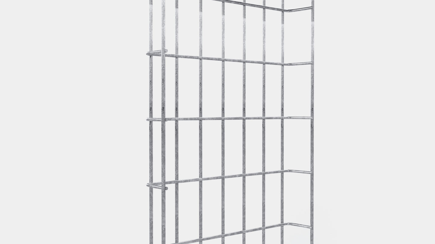 Chemin de câbles longueur 29 cm, profondeur 5 cm, mailles 5 x 10 cm