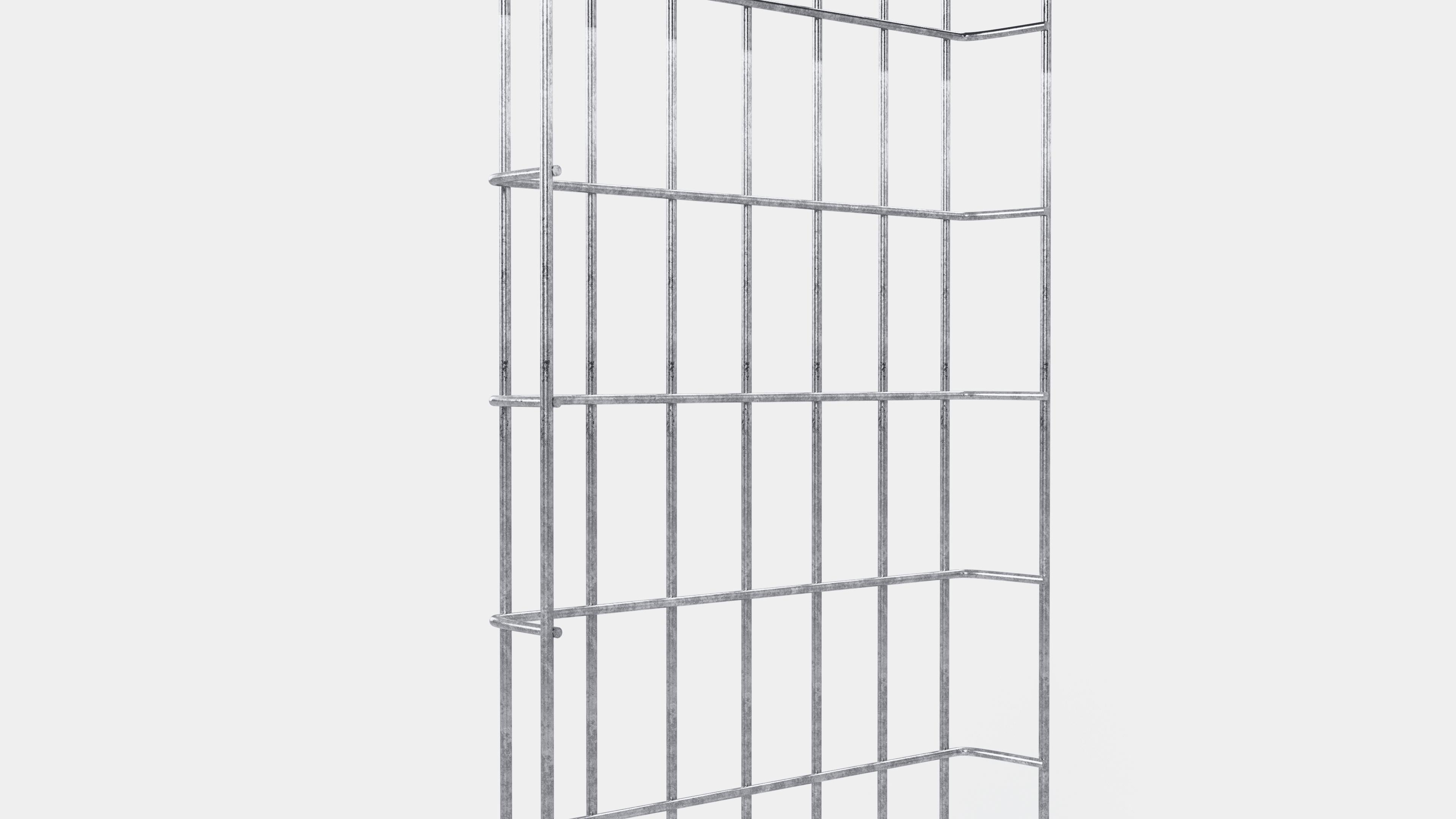 Cable duct length 29 cm, depth 5 cm, mesh size 5 x 10 cm 