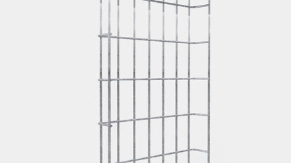 Chemin de câbles longueur 29 cm, profondeur 5 cm, mailles 5 x 10 cm