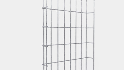 Canal para cables altura 110 cm, profundidad 5 cm, luz de malla 5 x 10 cm