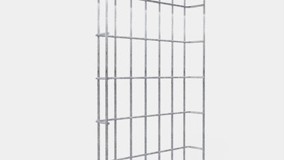 Chemin de câbles longueur 29 cm, profondeur 5 cm, mailles 5 x 10 cm