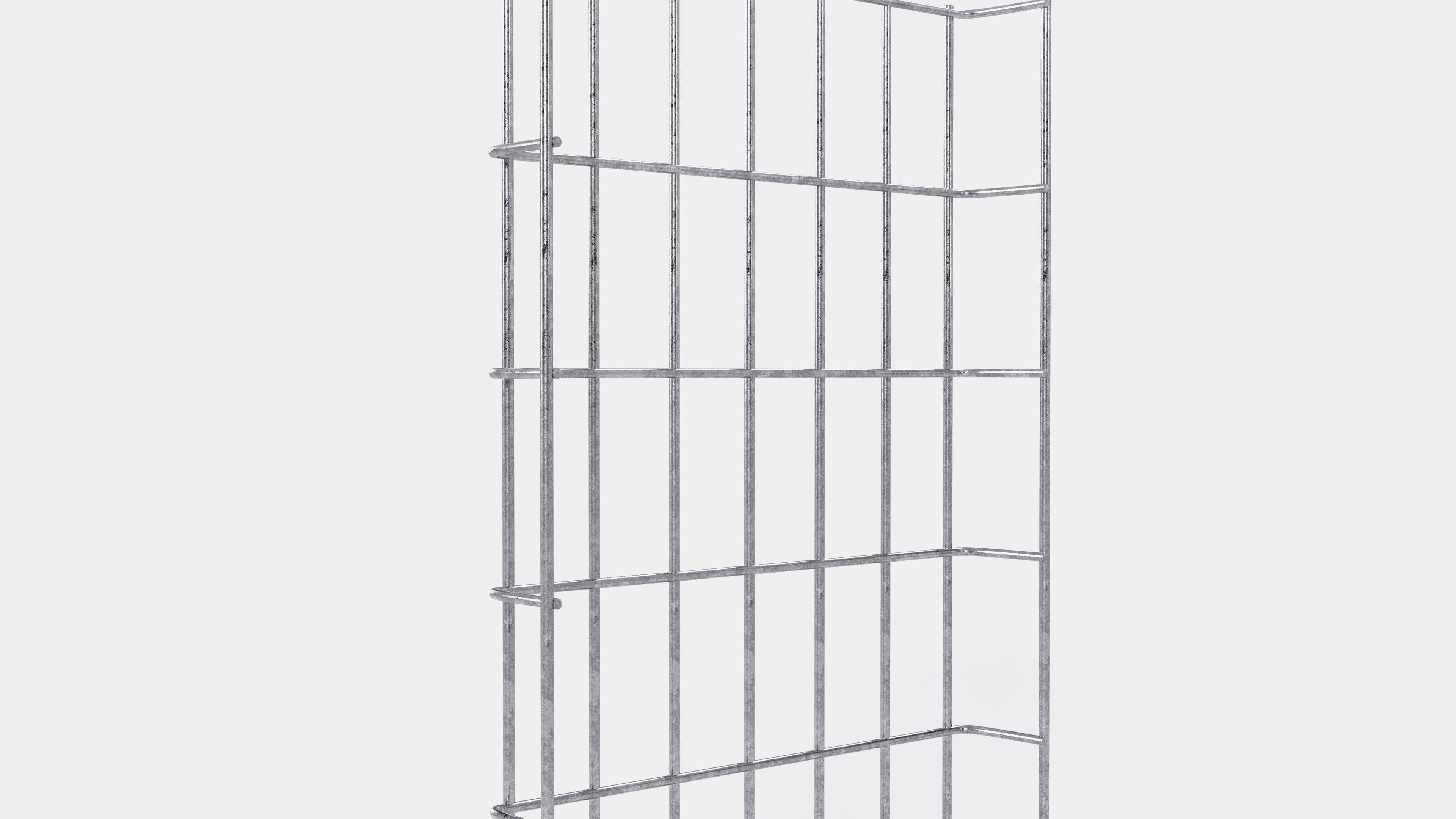 Cable duct length 29 cm, depth 5 cm, mesh size 5 x 10 cm 