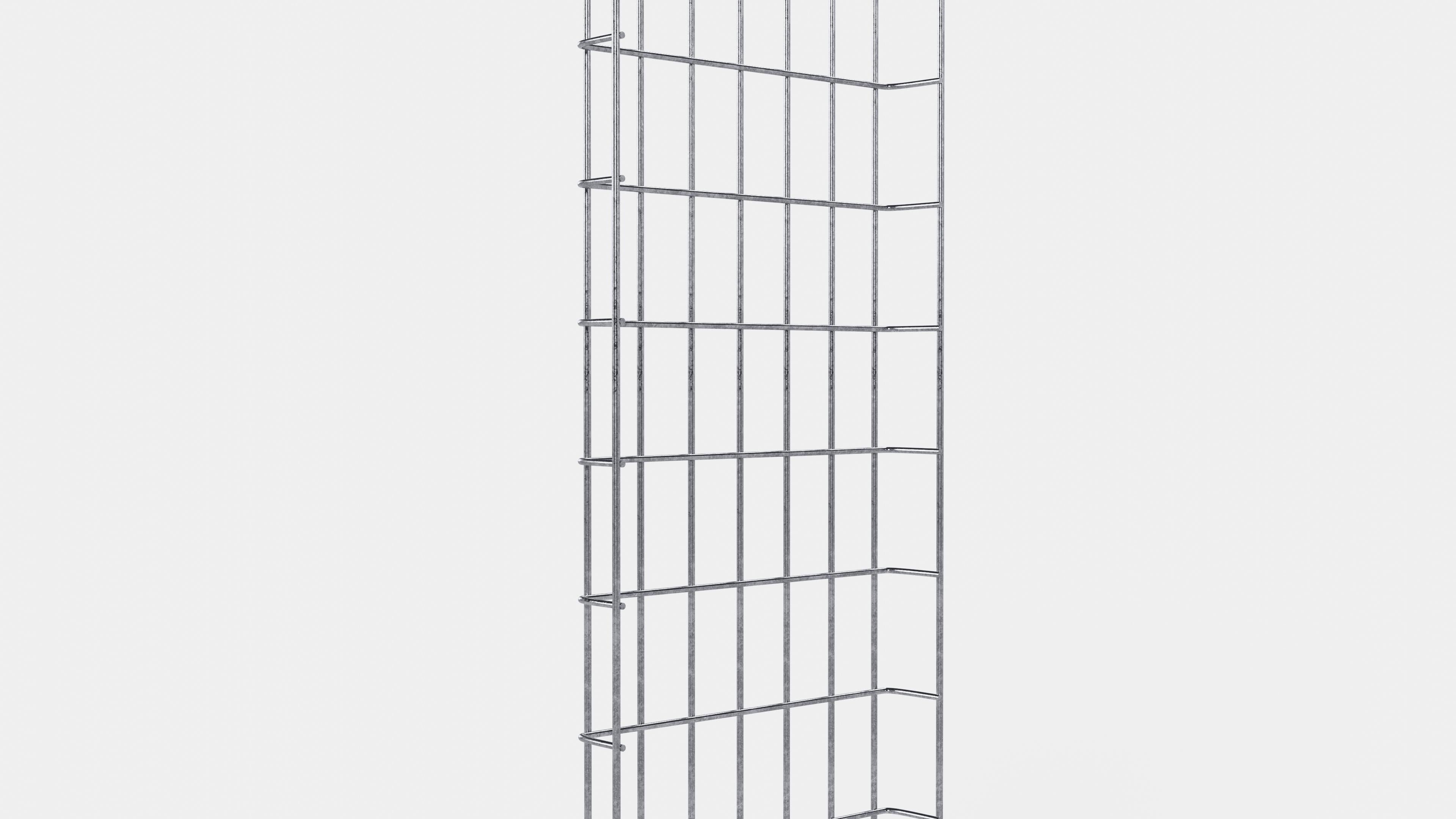Cable duct length 29 cm, depth 5 cm, mesh size 5 x 10 cm 