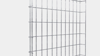 Canal para cables altura 110 cm, profundidad 5 cm, luz de malla 5 x 10 cm