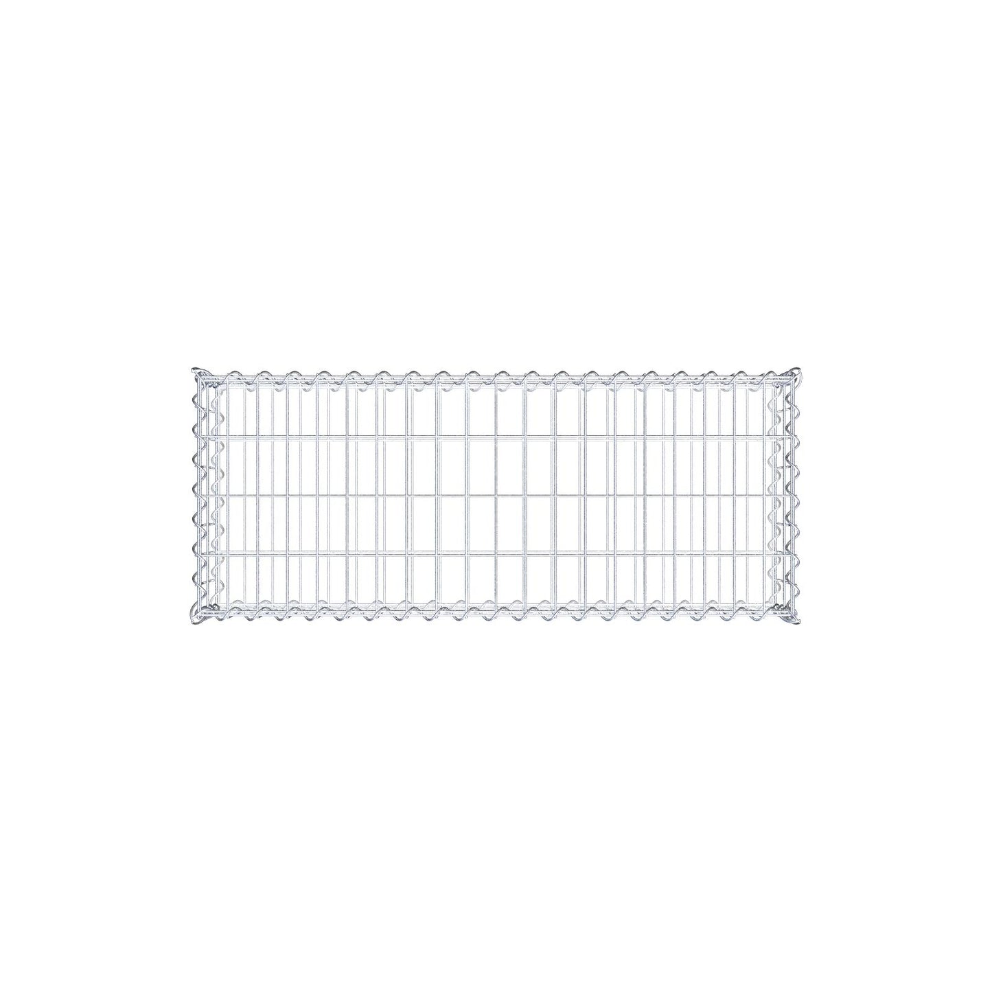 Gabion 100 cm x 20 cm x 40 cm (L x H x P), mailles 5 cm x 10 cm, spirale