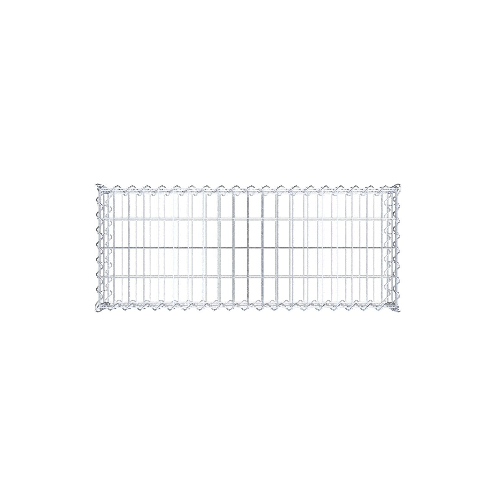 Gabion 100 cm x 20 cm x 40 cm (L x H x P), mailles 5 cm x 10 cm, spirale