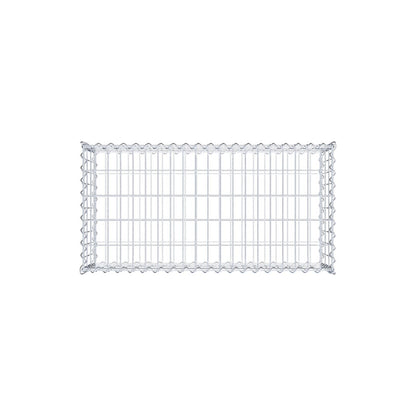 Gabbione 100 cm x 30 cm x 50 cm (L x H x P), maglia 5 cm x 10 cm, spirale