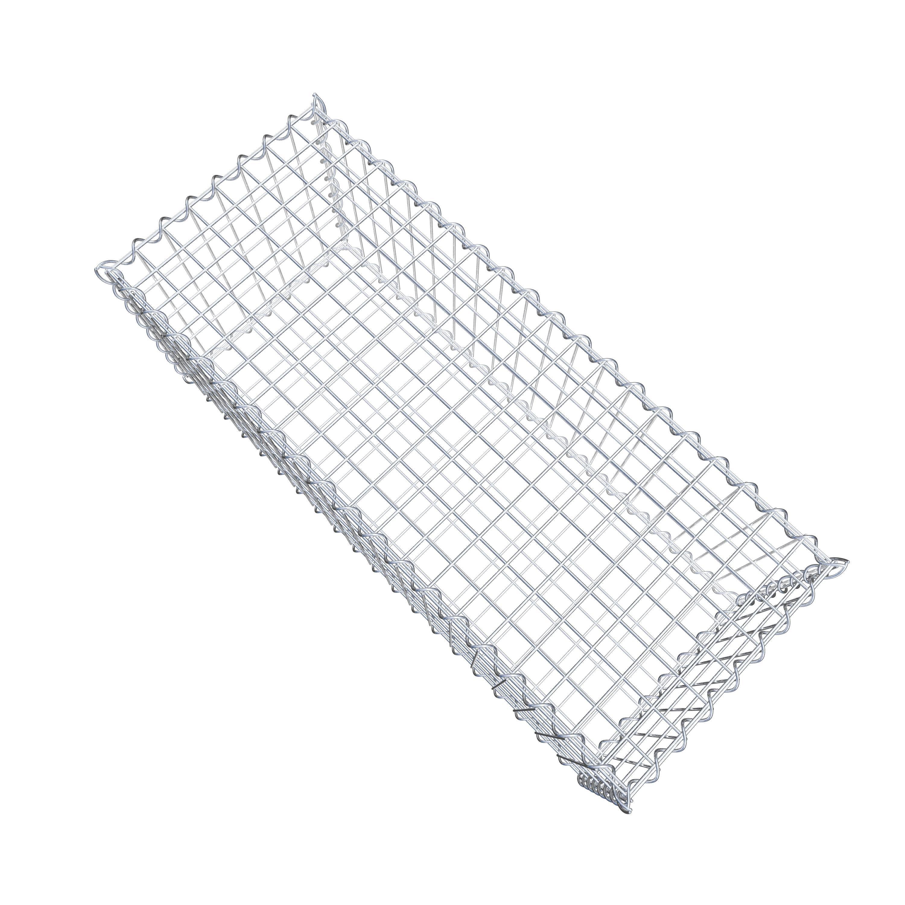 Gabion 100 cm x 40 cm x 40 cm (L x H x D), maskestørrelse 5 cm x 10 cm, spiral